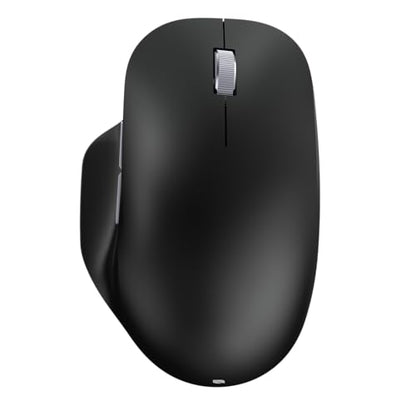Incase Bluetooth Ergonomic Mouse – Designed by Microsoft – Two Thumb Buttons, Easy to Grip Thumb Rest, Precision Tracking, Connects 3 Devices, 15 Month Battery Life, Mac/Windows PCs/Laptops (Black) - color: Black