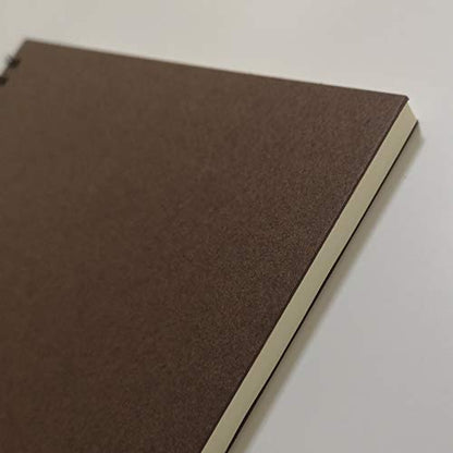 YUREE Spiral Notebook/Spiral Journal Lined, B5 Hard Kraft Cover Wirebound Notebook Ruled, 70 Sheets (140 Pages), 10.5" x 7.3", Dark Brown - color: 1 Pack-Dark Brown