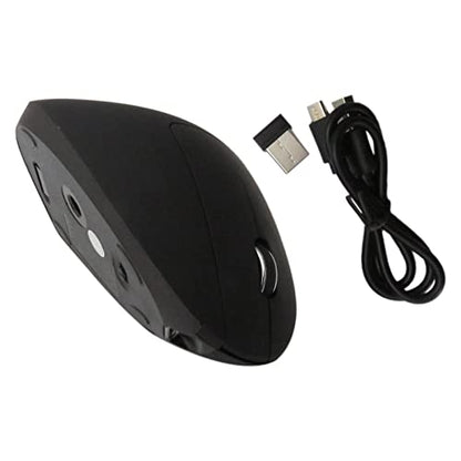 Wireless Ergonomic Mouse, Jelly Comb Rechargeable 2.4G Bluetooth Vertical Mouse Switch to 3 Devices Optical Mice with 6 Buttons 3 Adjustable 800/1200/1600 DPI Levels for Laptop, PC, MacBook