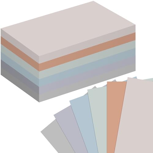 Fainne 300 Pcs Blank Index Cards 180 Gsm Thick Card Stock Assorted Color Neon Blank Flash Cards Colorful Study Notecards for Organizing(3 x 5 Inch,Soft Color) - color: Soft Color, size: 3 x 5 Inch