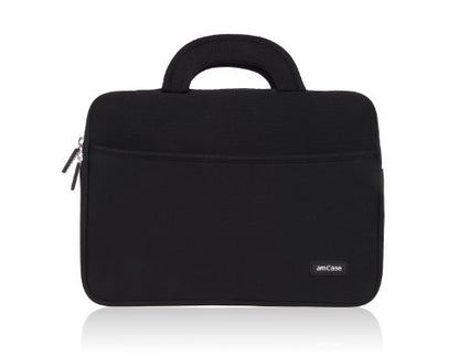 amCase Chromebook Case-11.6 to 12 inch Neoprene Sleeve with Handle-Black | Travel laptop bag - color: Black, size: 11.6 to 12 inch