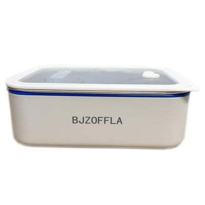Bento Box Adult Lunch Box, Containers for Adults Men Women with Compartments, Lunchable Food Container with Utensils, Sauce Jar, Muffin Liners, 40 Oz/5 Cup, Made with BPA-Free Materials(Khaki)