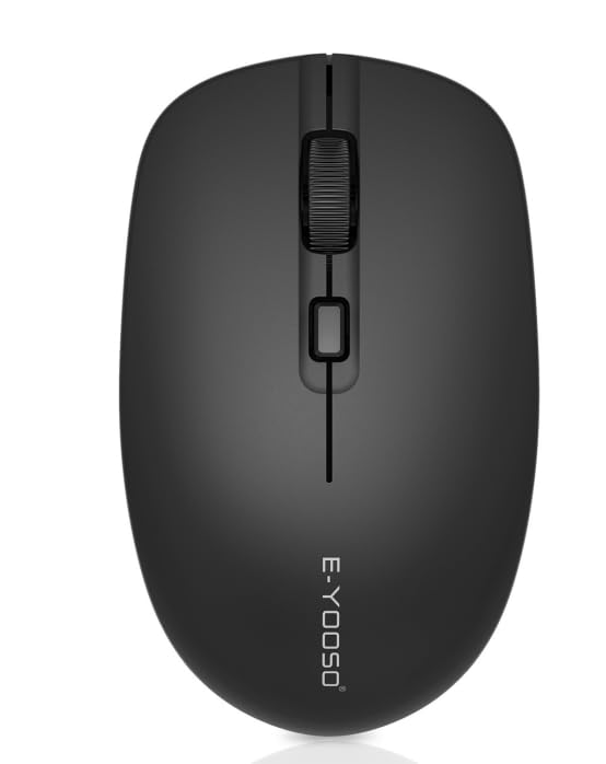 E-YOOSO Wireless Bluetooth Mouse, Compact Mini Portable Ambidextrous Computer Mouse, Smooth Tracking & 5 Adjustable DPI up to 4000 for PC, Laptop, iPad, MacBook & Apple Devices (Black)