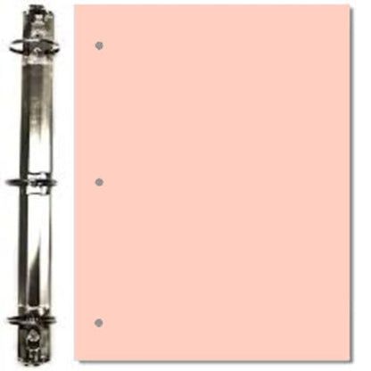 Copy Printing and Writing Colored Paper, 20 Pound - 75 Gsm, 3 Hole Punch, 500 Sheets per Ream. (Peach) - color: Peach