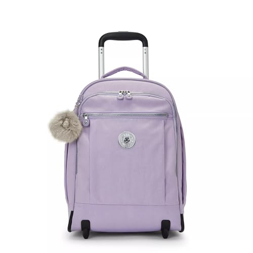 Kipling Women's Gaze Large Rolling Backpack, Durable, Wheeled Backpack with Adjustable Shoulder Straps, Nylon Book Bag - color: Bridal Lavender