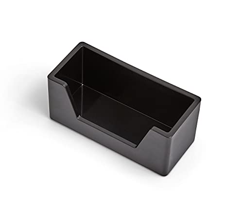TRU RED Business Card Holder, Black – Desktop Organizer for Professional Card Display - size: 1 Pack, style: Card Holder