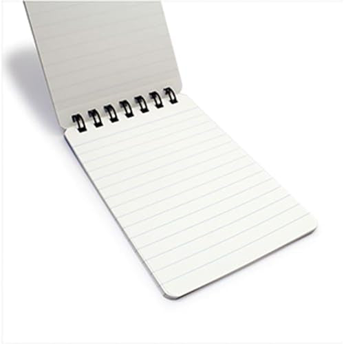 Maruman M.Memo Mini Notepad (N595A-33), Narrow Ruled, Twin Ring Spiral Binding, A7 Size Perforated 50 Sheet Note Pads, 2.7 x 4.3 Inches, White Notebook Paper, Light Green Cover, 20-Pack