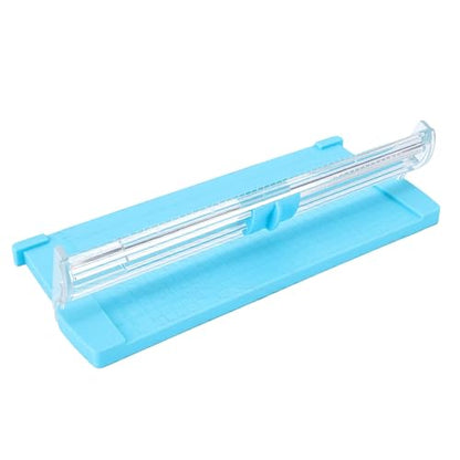 Alomejor Portable Mini Paper Trimmer for Crafting, Lightweight and Durable Paper Cutter for Scrapbooking, Perfect for Home Office Use, Size Approx. 19.3x8.5cm