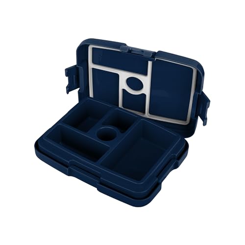FOCO NFL Unisex-Adult Officially Licensed 2-Tone Big Logo Team Color Football Leak Proof 5 Compartment Bento Lunch Box - Dallas Cowboys - color: Dallas Cowboys