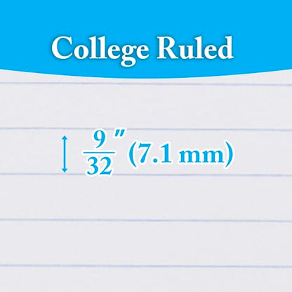 BAZIC PRODUCTS 3-Subject Spiral Notebook, College-Ruled, 120 Ct, 24-Case | 120 college-ruled sheets, wire binding lays flat, 9.5 x 5.75 in - size: 24-Pack