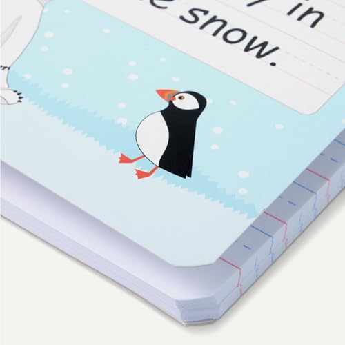 Amazon Basics Primary Composition Notebook, 9.75" x 7.5", 100 Sheets, Multiple Colors, 3-Pack