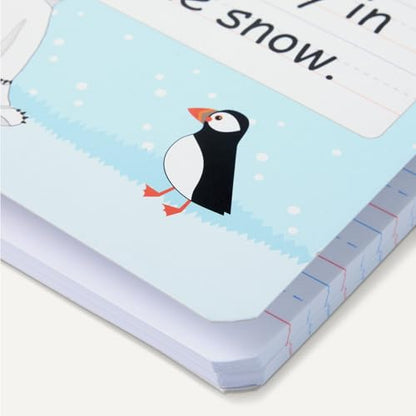 Amazon Basics Primary Composition Notebook, 9.75" x 7.5", 100 Sheets, Multiple Colors, 3-Pack
