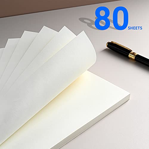 A5 Blank Refill Paper for 6-Ring Binders Planner Traveller Journal Notebook Dairy,Filler Paper Insert, 80 Sheets 160 Pages, Blank - color: White