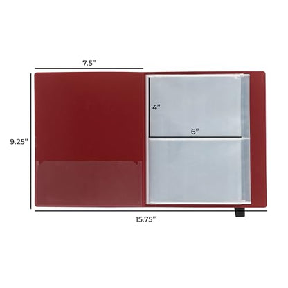 Samsill Plastic Recipe Holder, Recipe Book with Plastic Sleeves, Holds up to 88 Recipe Cards, 4x6 Index Cards, Customizable Cover - size: 1 Pack, style: Book