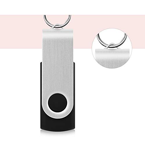 KOOTION 10 X 8GB USB Flash Drive 8g Flash Drive Thumb Drive Memory Stick Pen Drive Keychain Design Black - size: 8GB, style: Black-10 Pack