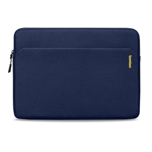 tomtoc Slim Laptop Sleeve for 13.5-14.3 Lenovo, HP, ASUS, Dell, Acer Laptop Notebook, Vivobook/Zenbook 14, Water-Resistant Protective Case for 13.8 Inch Surface - color: Navy Blue, size: 13.5-14.3 Inch for Laptop