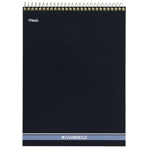 Mead Writing Pads, Wide Ruled Paper, 8-1/2" x 11", 70 Sheets, Memo Pads, Note Pads, Steno Pads, Yellow (59880) - size: Legal Ruled