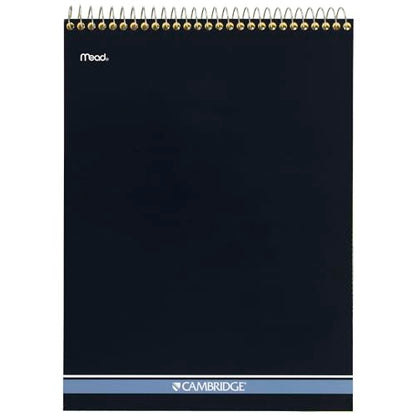 Mead Writing Pads, Wide Ruled Paper, 8-1/2" x 11", 70 Sheets, Memo Pads, Note Pads, Steno Pads, Yellow (59880) - size: Legal Ruled