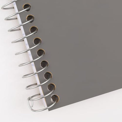 Five Star Spiral Notebook, 2 Subject, College Ruled Paper, 6" x 9-1/2", 80 Sheets, Fights Ink Bleed, Water Resistant Cover, Gray (840029AA3-ECM) - color: Gray, size: Pack of 1