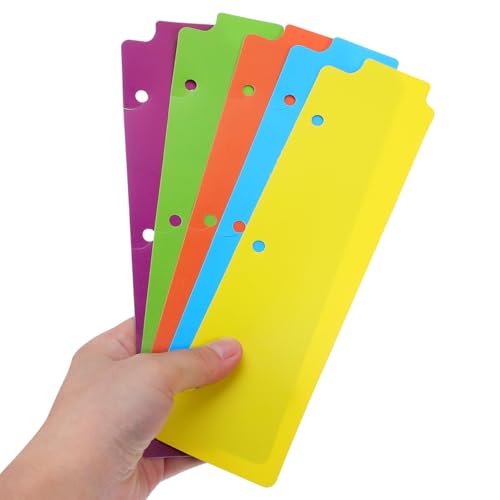 Lurrose Professional Binder Dividers with Writable Tabs 10Pcs Notebook Index Dividers for 3-Ring Binder Organization Daily Use File Organizer for School Office and Home