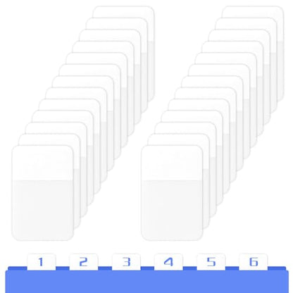 400 Pcs Sticky Index Tabs, Repositionable and Writable Book Sticky Tabs Page Markers for Notebooks, White, 1.6 x 1 Inch