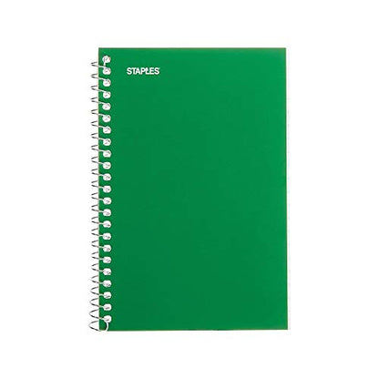STAPLES Memo Pads, 4” x 6”, College Ruled, Assorted Colors, 50 Sheets/Pad, 5‑Pack
