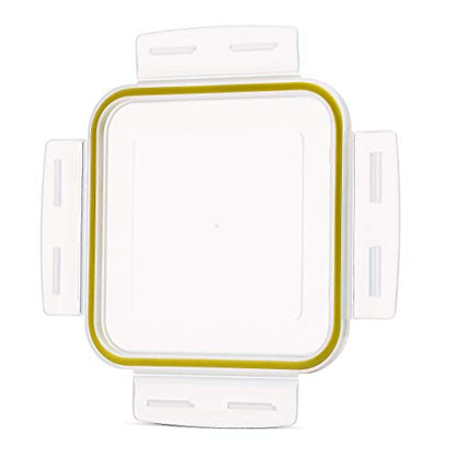 Komax Biokips Sandwich Containers (Set of 3) – Airtight Food Storage Containers – BPA-Free Lunch Containers for w/ Locking Lids – Microwave & Dishwasher Safe Sandwich Box Container Set