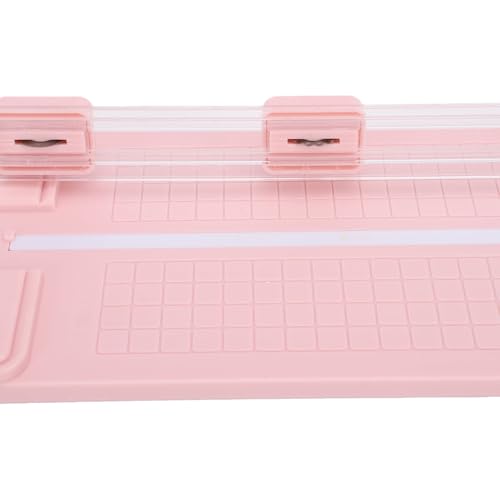 Hilitand Multi Function Paper Cutter Trimmer with Safe Hidden Blade and Wave Straight Cuts for Crafting A4 Paper and Photo Projects