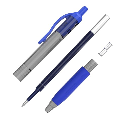 EYEYE G-103 Retractable 0.5mm Gel Pens, 10 Pack Extra Fine Point Blue Ink Pens Quick Dry, Ballpoint Pen Fine Point Smooth Writing Pens for Office School Supplies - color: Blue, size: 0.5mm