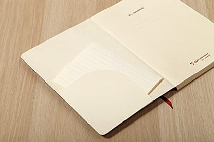 Clairefontaine 793464C A5 Age Bag Essentials Thread, Bound Notebook, Lined, 192 Pages, Blue - color: Blue