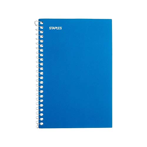 STAPLES Memo Pads, 4” x 6”, College Ruled, Assorted Colors, 50 Sheets/Pad, 5‑Pack