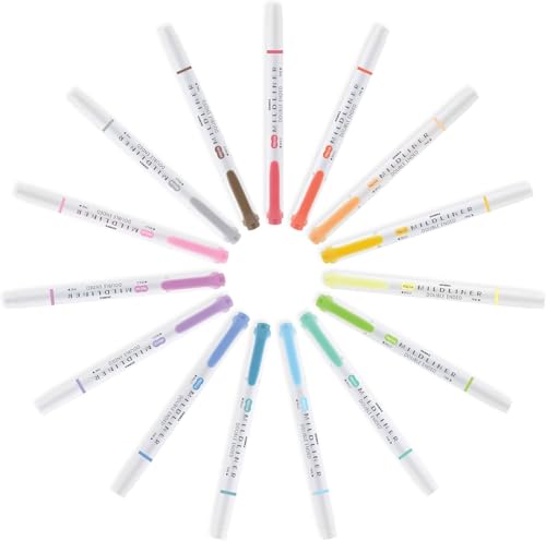 Zebra Pen Mildliner Dual-Tip Highlighters, Broad and Fine Tips, Ideal for Bible Highlighting, No Bleed, School Supplies, Teacher Supplies, and Office Supplies, Mild Lavender Ink, 12-Pack (78580upc) - color: Lavender