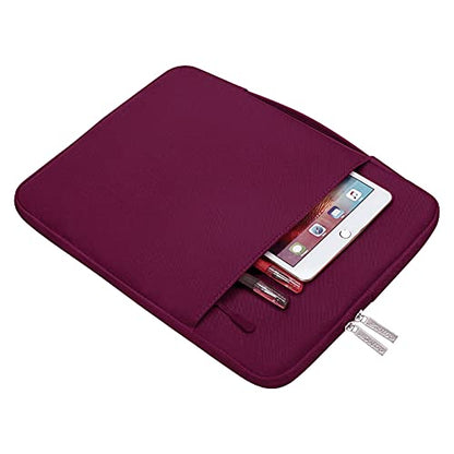 MOSISO Laptop Case 13.3 inch, 13-13.3 inch Laptop Sleeve with Handle Compatible with MacBook Air/Pro 13/Pro 14 M5 M4 M3 M2 M1,HP Dell ASUS Lenovo, Polyester Multifunctional Computer Bag, Burgundy - color: Burgundy, size: 13.3 inch