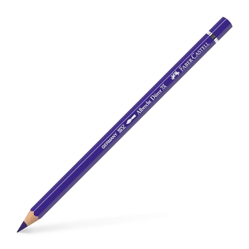 Faber-Castell Art & Graphic Albrecht Dürer Watercolour Pencil, (137), Blue Violet, For Art, Craft, Drawing, Sketching, Home, School, University, Colouring - color: Blue-violet
