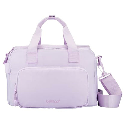 Bentgo Insulated Lunch Bag – Extra-Large Capacity Adult Lunch Bag with Shoulder Strap and External Storage Compartment, Durable, Lightweight, Ideal for Work, School, & Meals On the Go (Lavender) - color: Lavender