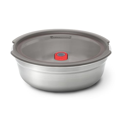 BLACK + BLUM Lunch Bowl - Reusable Meal Prep Containers for Picnic & Camping - Microwavable Stainless Steel Lunch & Dinner Food Storage Box with Leak Proof Lid - Dishwasher & Oven Safe - 650ml | Leak Proof & Airtight, Durable & Reusable, Stackable Food St