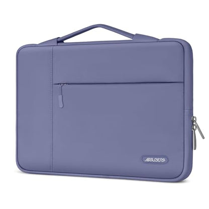MOSISO Laptop Case 13.3 inch, 13-13.3 inch Laptop Sleeve with Handle Compatible with MacBook Air/Pro 13/Pro 14 M5 M4 M3 M2 M1,HP Dell ASUS Lenovo, Polyester Multifunctional Computer Bag, Lavender Gray - color: Lavender Gray, size: 13.3 inch