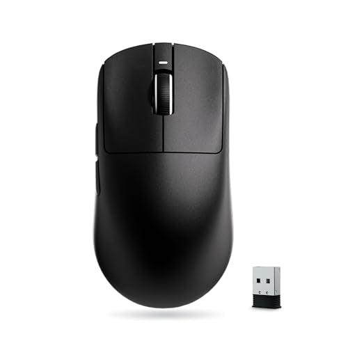 ATK VXE Dragonfly R1 Pro MAX Wireless Gaming Mouse, PAW3395 Sensor, DPI up to 26,000, 54g Lightweight, 150 Hr Battery Life, Smooth ice-Feel Coating, Dual-Mode 2.4G/Wired - Black - color: Black, style: R1 Pro Max