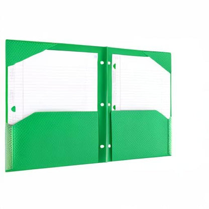 Five Star DuraShield Antimicrobial 2 Pocket Stay-Put Plastic Folders, 4 Pack, Holds 11" x 8-1/2", Color May Vary (330010) - size: 2-Pocket Folders, style: Folder