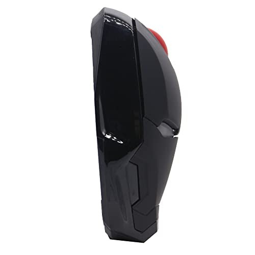 Wireless Iron Man Mouse 2.4G Optical Computer Mouse for Desktop Laptop PC Mac (Black) - color: Black