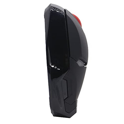 Wireless Iron Man Mouse 2.4G Optical Computer Mouse for Desktop Laptop PC Mac (Black) - color: Black