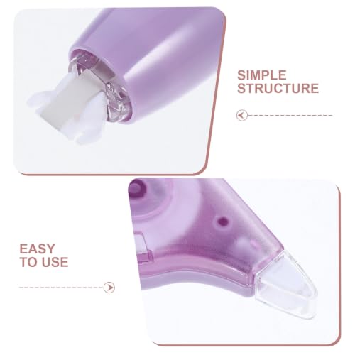 5pcs Multi-function Correction Tape Set with Silent Roller Design Plastic Dispenser for Instant Corrections on Business Trips and On-the-go Needs