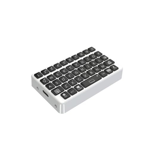EXknight Mini Keyboard - Wireless Bluetooth Keyboard for iOS, iPhone, iPad, Mac, Android, Smartphone, Tablet & PC White&Black - color: White&Black