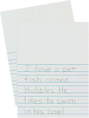 Pacon 2656 Newsprint Handwriting Paper,Picture Story,7/8" x 7/16" x 7/16" Ruled 9"-x 12",Ruled Short,500 Sheets,(Pack of 10) - size: 500 Sheets (Pack of 10), style: With Skip Space
