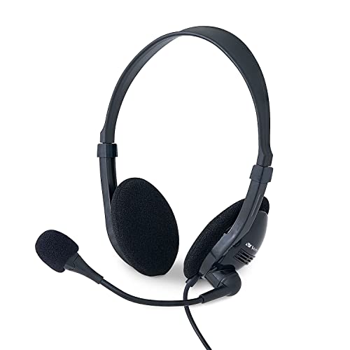 Verbatim Stereo USB Headset with Microphone and in-Line Remote