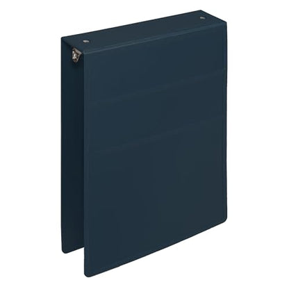 Carstens 2-Inch Heavy Duty 3-Ring Binder - Top Opening, Navy Blue, Durable Plastic, No-Gap Rings, Waterproof Cover, No Pockets, Holds 300 US Letter Sheets, BPA-Free, Made in USA (2879-3R), Case of 16 - color: Navy Blue, size: Case of 16