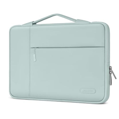 MOSISO Laptop Case 13.3 inch, 13.3 inch Laptop Sleeve with Handle | Compatible with MacBook Air/Pro 13/Pro 14, HP Dell ASUS Lenovo, Polyester Multifunctional Computer Bag, Mint Green - color: Mint Green, size: 13.3 inch