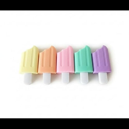 6 Pcs Mini Highlighter Ice Shaped Marker Pen for Office Supplies Writing Stationery Attractive and Fashion Liquid Highlighters Markers and Highlighters