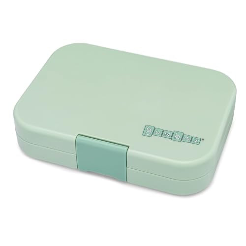 Yumbox Panino Leakproof Bento Lunch Box (Sage Green with Jungle Tray) | Sandwich Size, Removable Tray, Lightweight, Compact, Fits Standard Lunch Bags, Easy to Clean - color: Sage Green Jungle