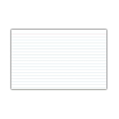 C-Line 5” x 8” Index Cards, White, Ruled, 25/PK (49907)